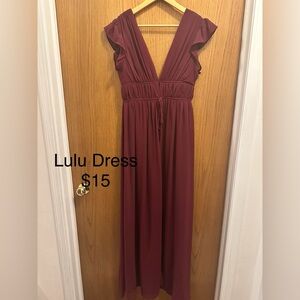 Burgundy Party/Event/Wedding Guest Dress